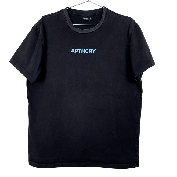 APTHCRY Seth Fowler Graphic T Shirt Black Blue XL First Merch Release 2020 Faded - Picture 1 of 6